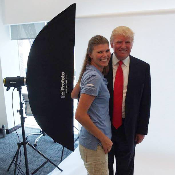 Donald Trump Helen Shippey fotograferar Donald Trump i Dubai