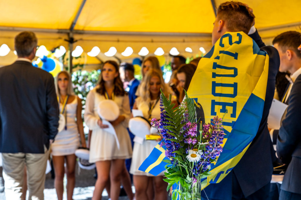 Student firante vid Ullvigymnasiet i Köping